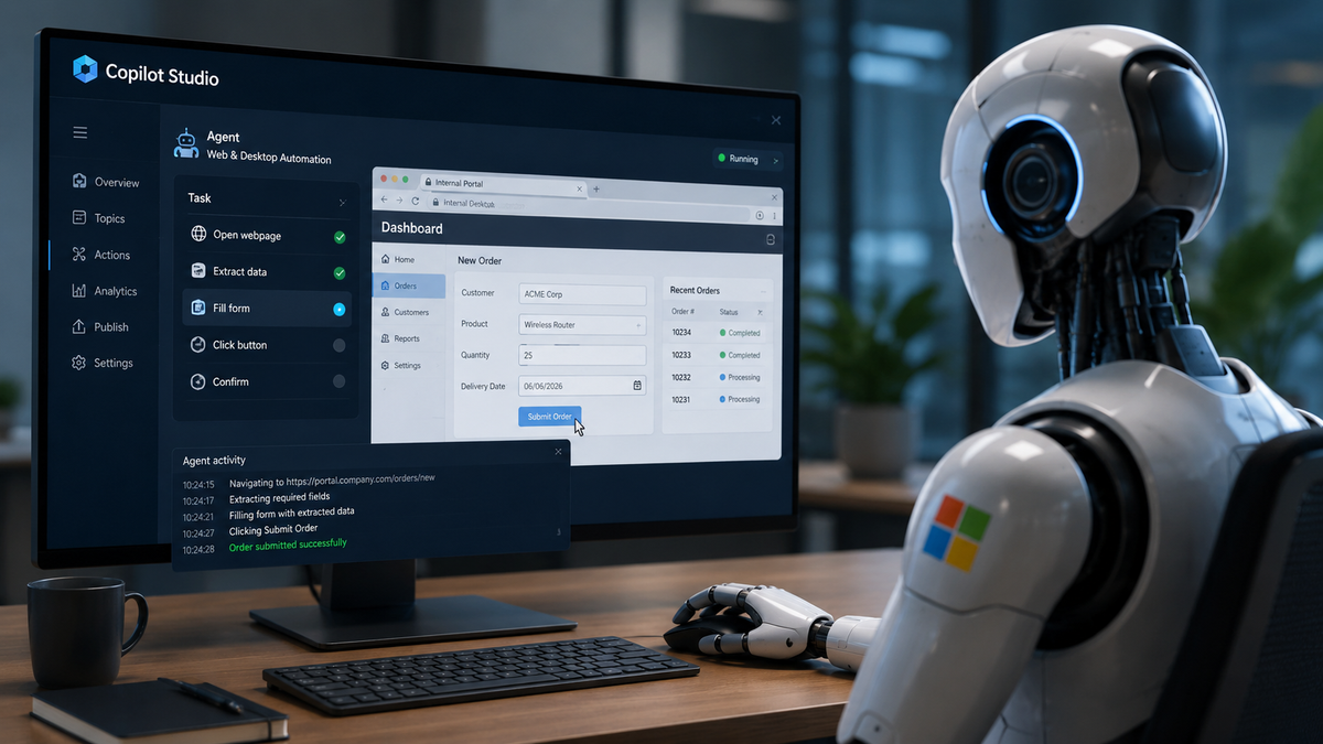 Los agentes de Microsoft ya pueden usar webs y aplicaciones como una persona