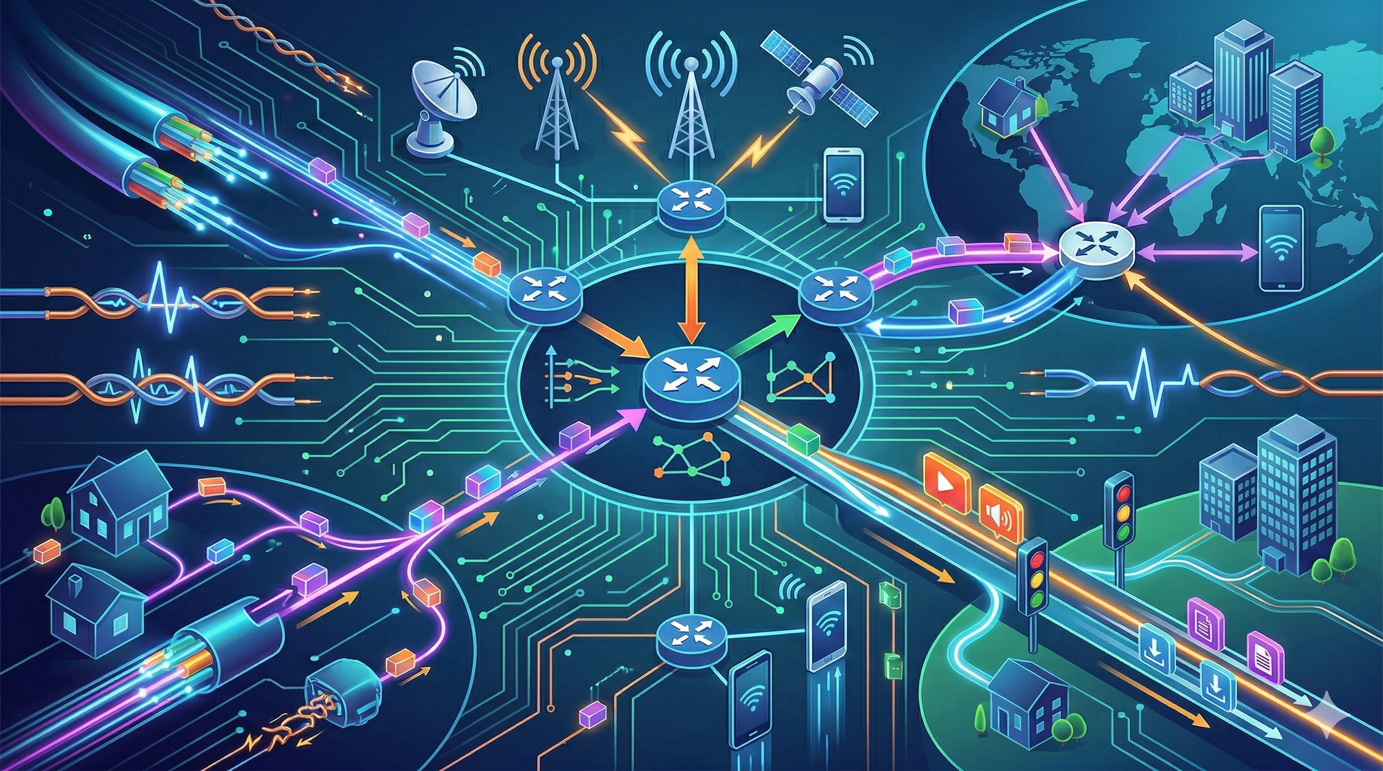 📡 Redes de Telecomunicaciones: El sistema nervioso oculto de nuestro mundo digital
