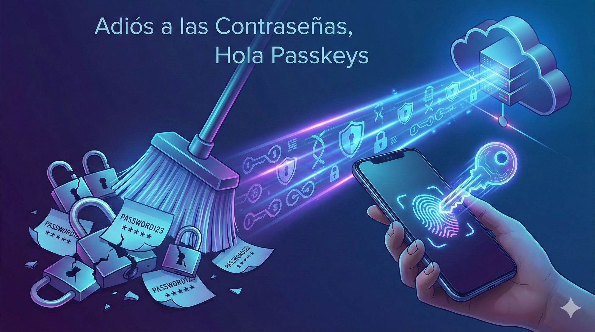 Adiós a tu contraseña favorita: Por qué el futuro (y tu salud mental) pasa por las Passkeys 🔑