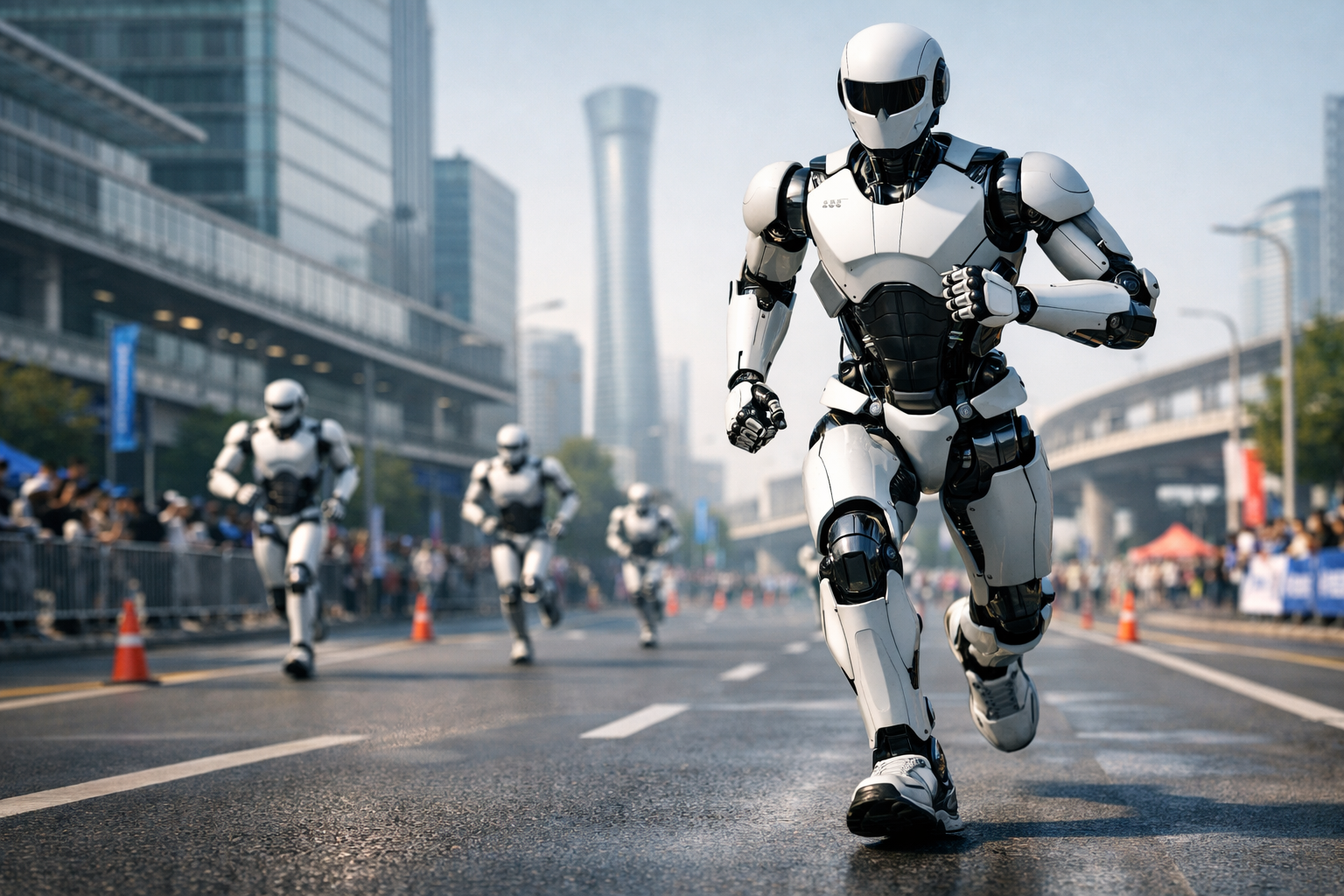 La media maratón de robots humanoides de Pekín no es un espectáculo: es una prueba técnica de primer nivel