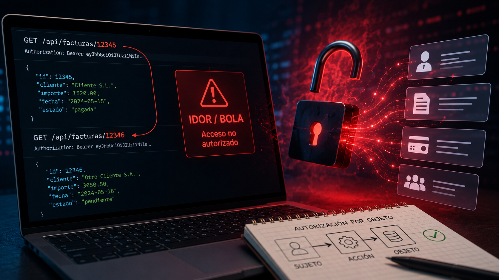 IDOR y BOLA: el fallo de autorización que puede exponer una API entera