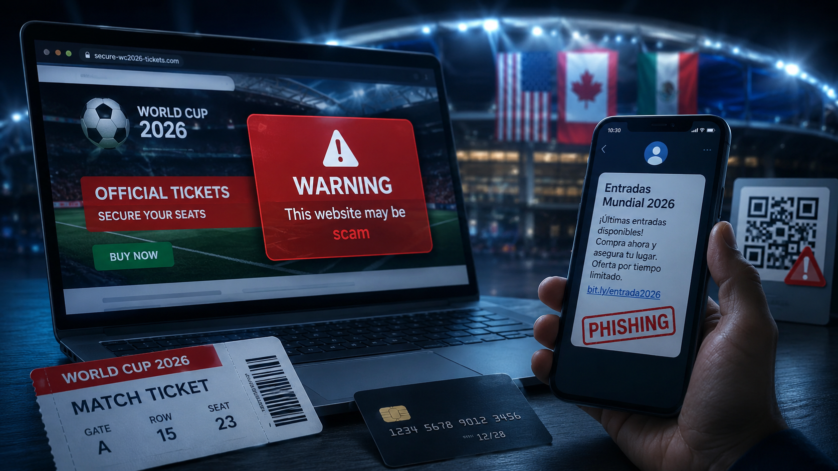 Estafas del Mundial 2026 con IA: el phishing ya no parece phishing