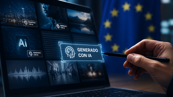 Etiquetar contenido generado por IA en Europa: la nueva prueba de realidad del AI Act