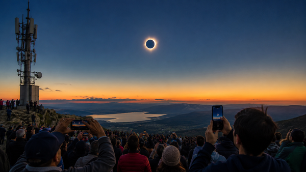 El eclipse del 12 de agosto pondrá a prueba las redes móviles de España